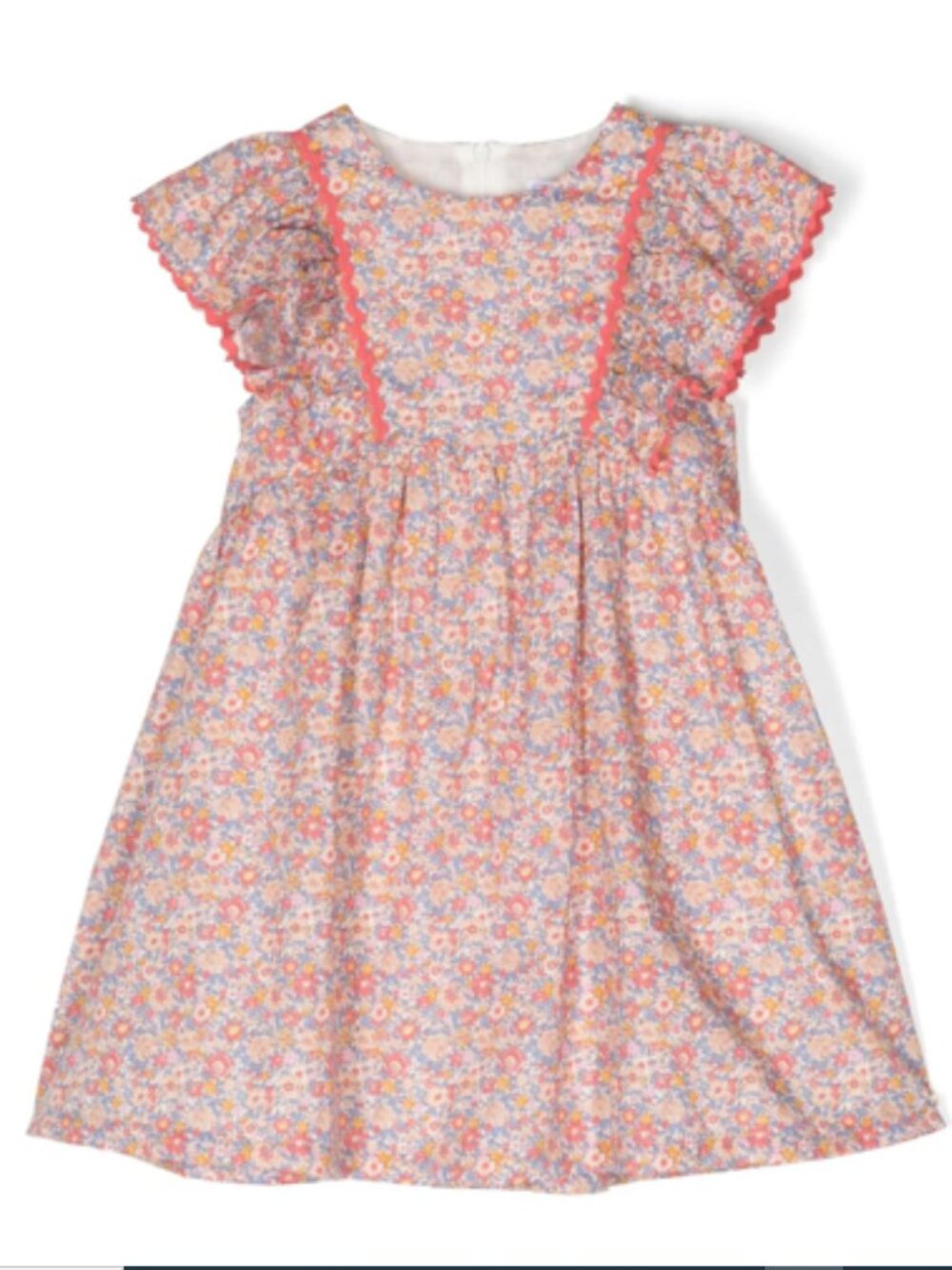 TARTINE ET CHOCOLAT Kids' Floral-print Cotton Dress In Multicolour, size 12